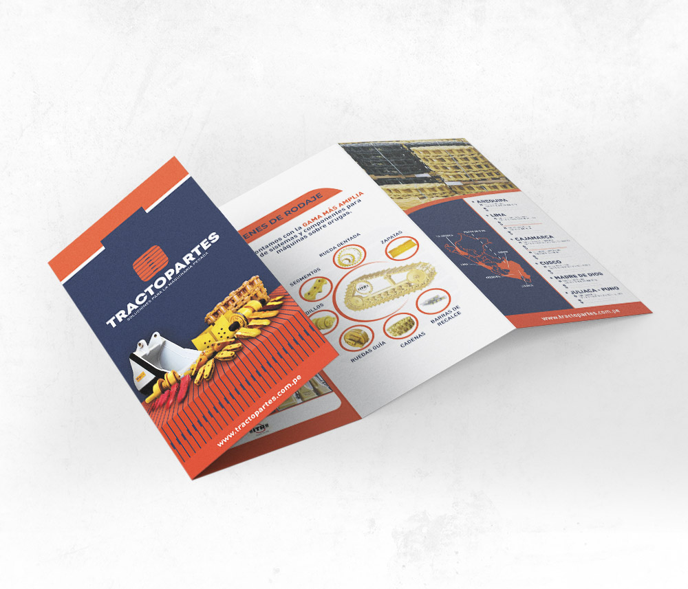 Tractopartes branding